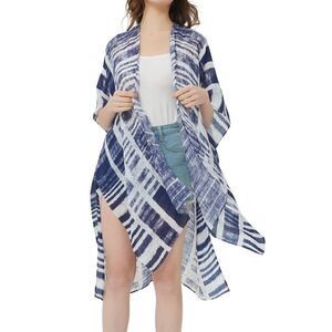 Save the Ocean kimono-swimsuit cover-top sz OS
